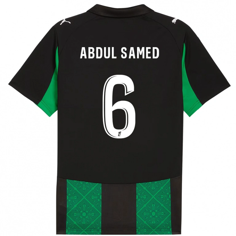 Danxen Kinder Salis Abdul Samed #6 Schwarz Grün Auswärtstrikot Trikot 2025/26 T-Shirt Schweiz