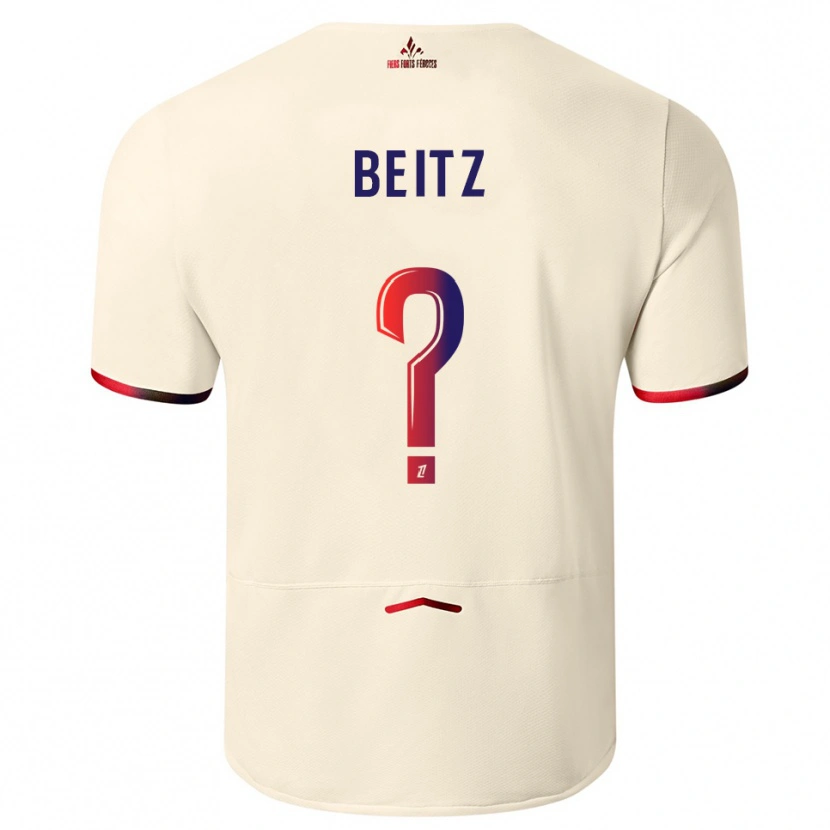 Danxen Kinder Taylor Beitz #0 Cremeweiß Rot Auswärtstrikot Trikot 2025/26 T-Shirt Schweiz