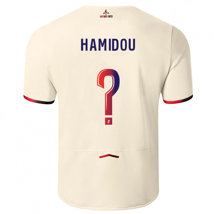 Danxen Kinder Jamila Hamidou #0 Cremeweiß Rot Auswärtstrikot Trikot 2025/26 T-Shirt Schweiz