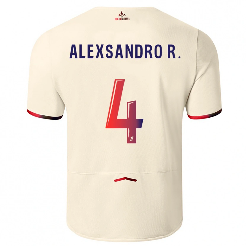 Danxen Kinder Alexsandro #4 Cremeweiß Rot Auswärtstrikot Trikot 2025/26 T-Shirt Schweiz