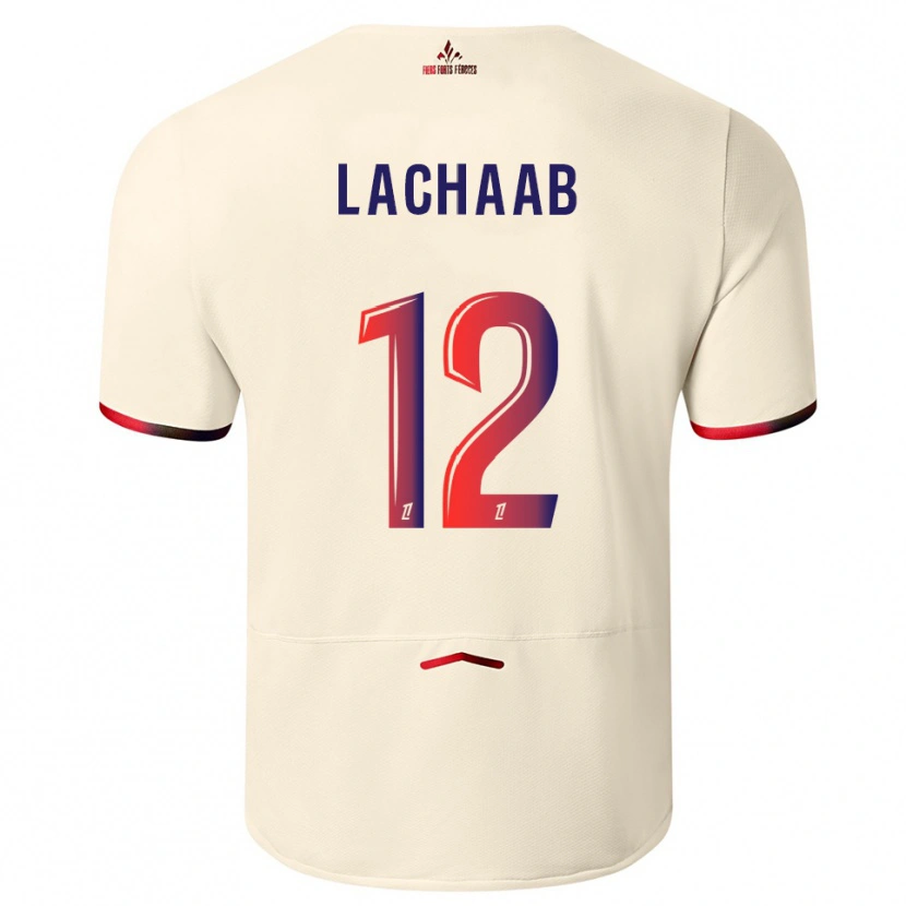 Danxen Kinder Younes Lachaab #12 Cremeweiß Rot Auswärtstrikot Trikot 2025/26 T-Shirt Schweiz