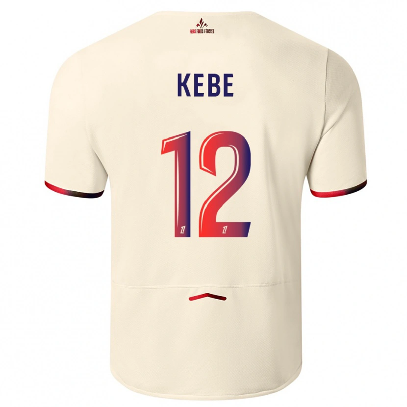 Danxen Kinder Hamadi Kebe #12 Cremeweiß Rot Auswärtstrikot Trikot 2025/26 T-Shirt Schweiz