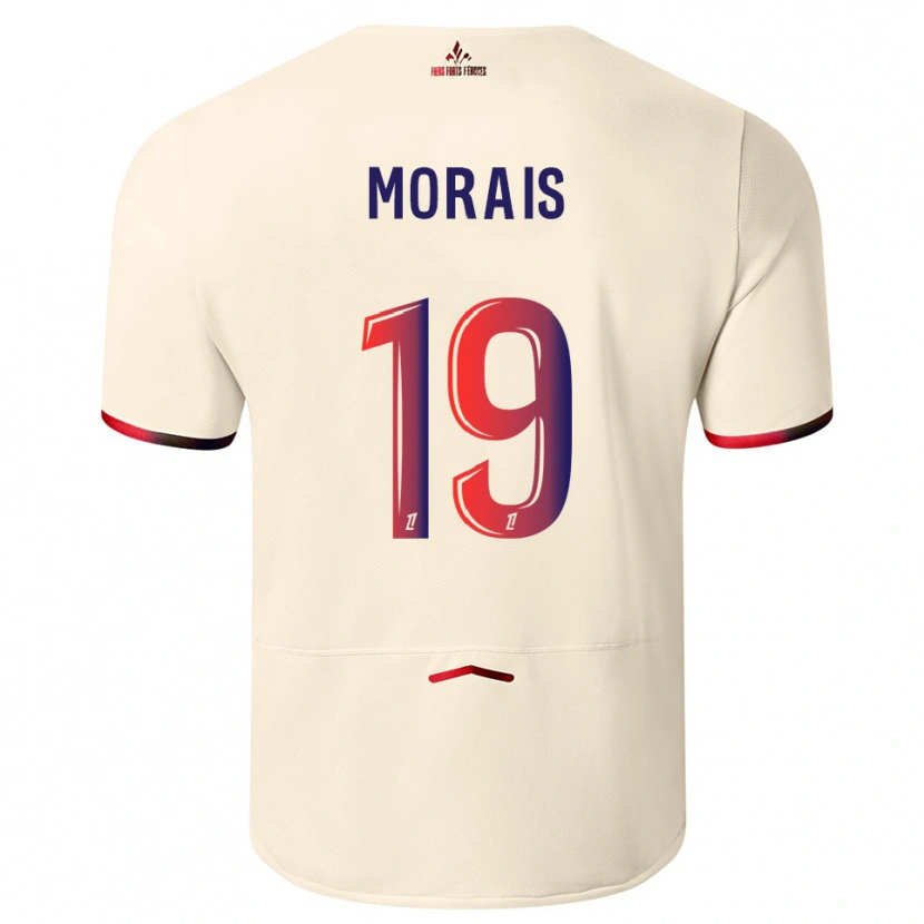 Danxen Kinder Tiago Morais #19 Cremeweiß Rot Auswärtstrikot Trikot 2025/26 T-Shirt Schweiz