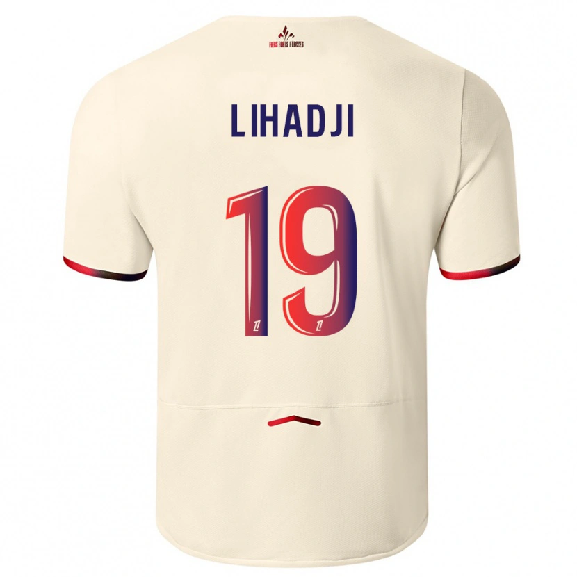 Danxen Kinder Isaac Lihadji #19 Cremeweiß Rot Auswärtstrikot Trikot 2025/26 T-Shirt Schweiz