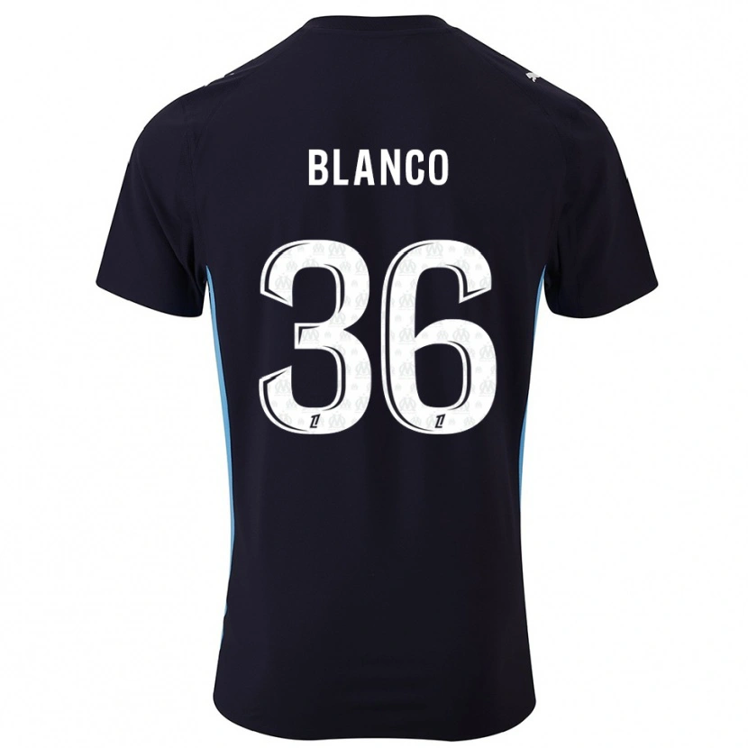 Danxen Kinder Rubén Blanco #36 Schwarz Himmelblau Auswärtstrikot Trikot 2025/26 T-Shirt Schweiz