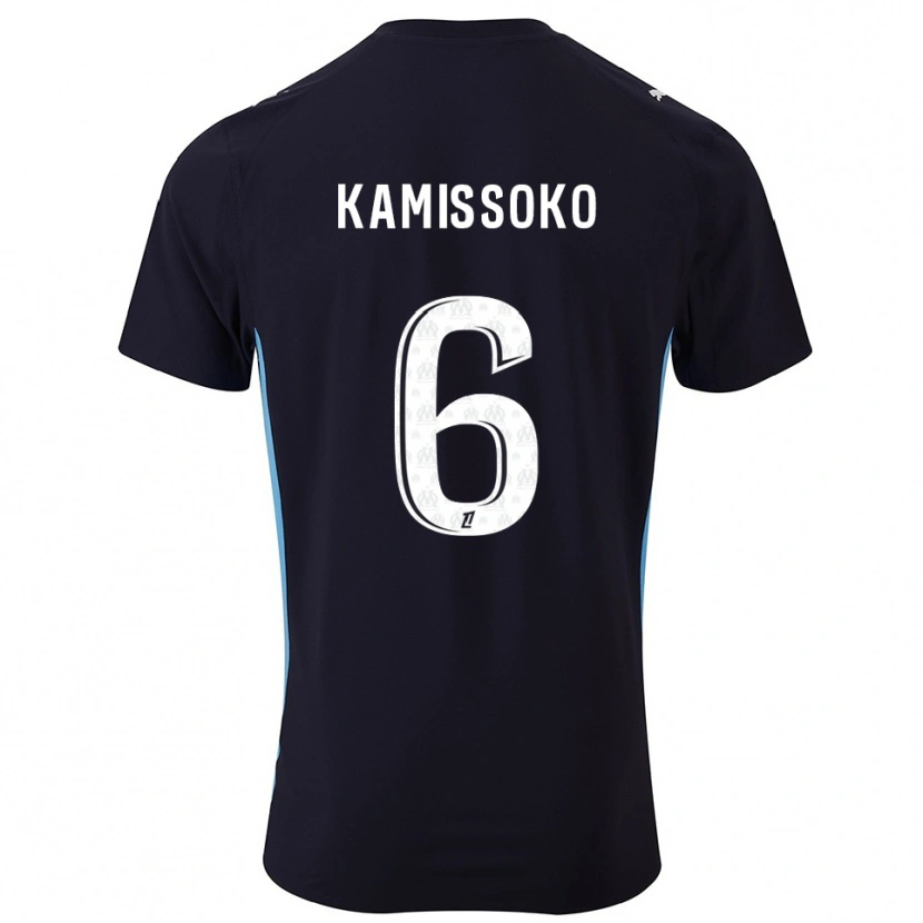Danxen Kinder Nouhoum Kamissoko #6 Schwarz Himmelblau Auswärtstrikot Trikot 2025/26 T-Shirt Schweiz