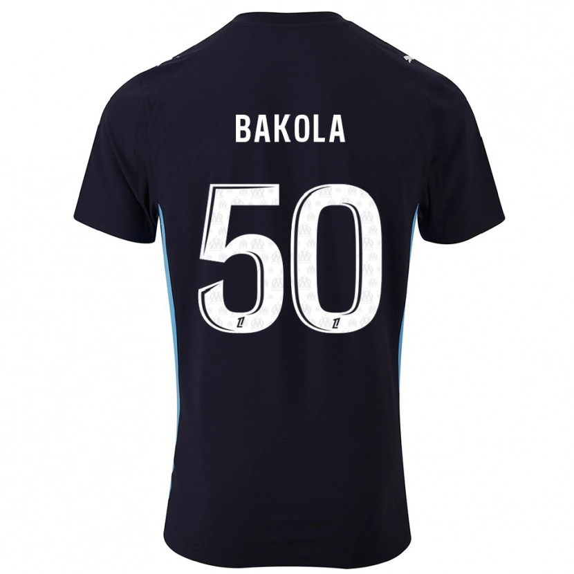 Danxen Kinder Darryl Bakola #50 Schwarz Himmelblau Auswärtstrikot Trikot 2025/26 T-Shirt Schweiz