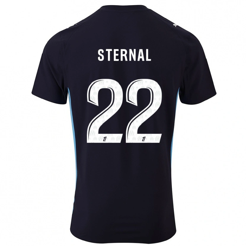 Danxen Kinder Enzo Sternal #22 Schwarz Himmelblau Auswärtstrikot Trikot 2025/26 T-Shirt Schweiz