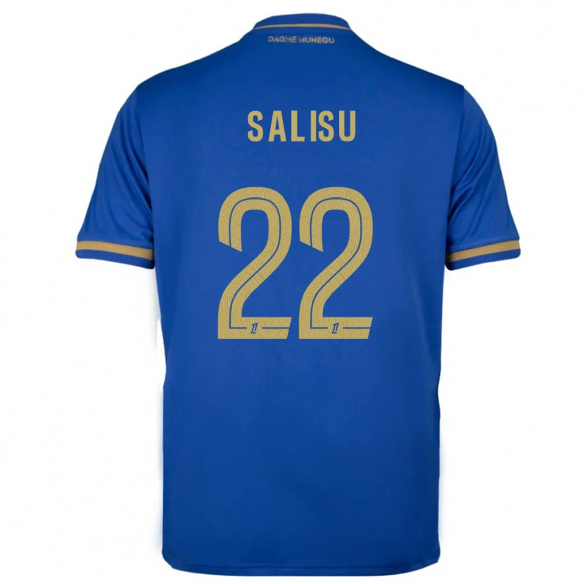 Danxen Kinder Mohammed Salisu #22 Blau Gold Auswärtstrikot Trikot 2025/26 T-Shirt Schweiz
