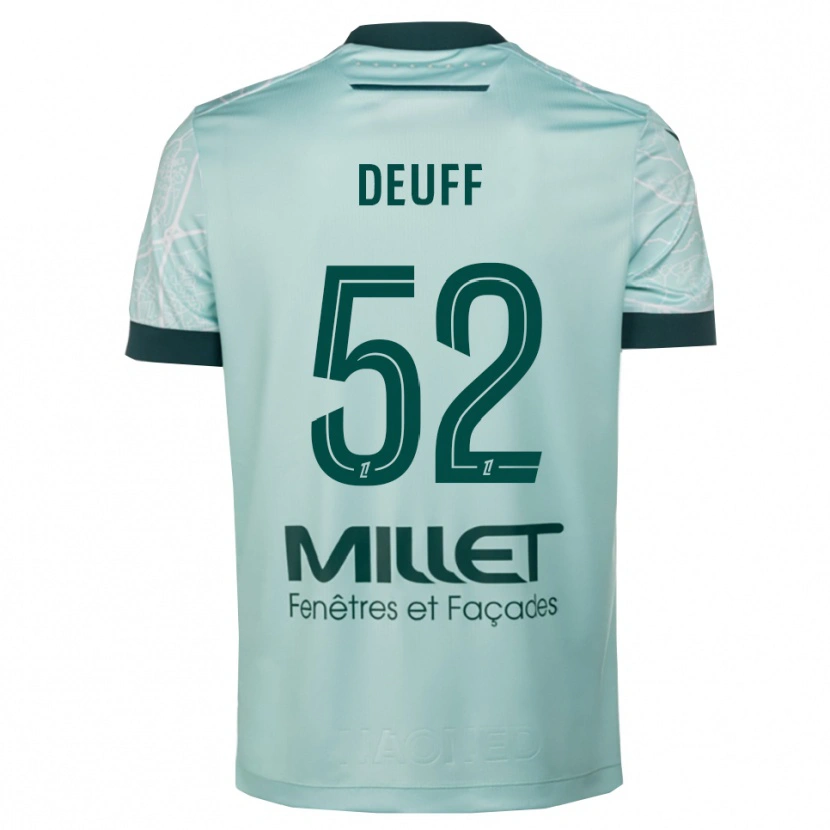 Danxen Kinder Bahmed Deuff #52 Grün Weiß Auswärtstrikot Trikot 2025/26 T-Shirt Schweiz