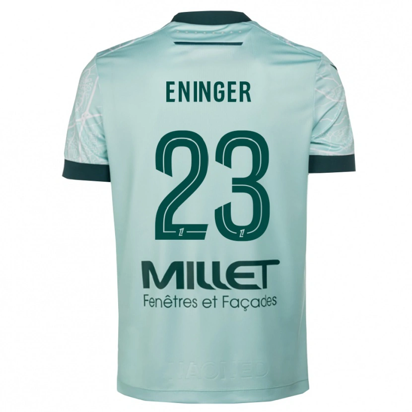 Danxen Kinder Thelma Eninger #23 Grün Weiß Auswärtstrikot Trikot 2025/26 T-Shirt Schweiz