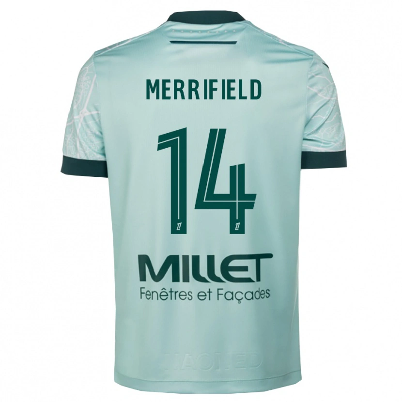 Danxen Kinder Loan Merrifield #14 Grün Weiß Auswärtstrikot Trikot 2025/26 T-Shirt Schweiz