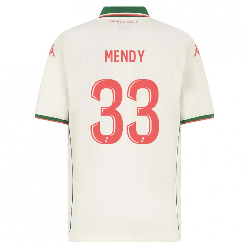 Danxen Kinder Antoine Mendy #33 Weiß Grün Auswärtstrikot Trikot 2025/26 T-Shirt Schweiz