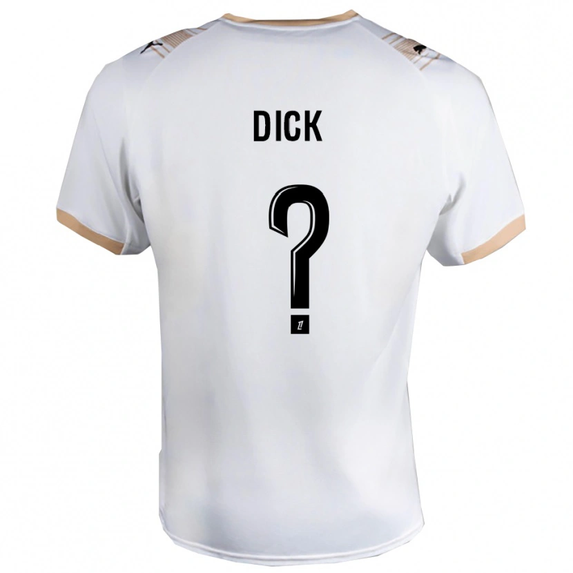 Danxen Kinder Livingstone Dick #0 Weiß Schwarz Auswärtstrikot Trikot 2025/26 T-Shirt Schweiz