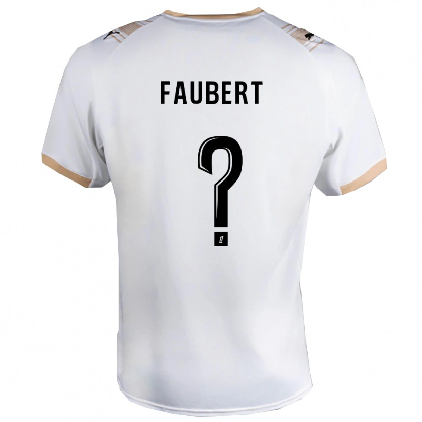 Danxen Kinder Noam Faubert #0 Weiß Schwarz Auswärtstrikot Trikot 2025/26 T-Shirt Schweiz