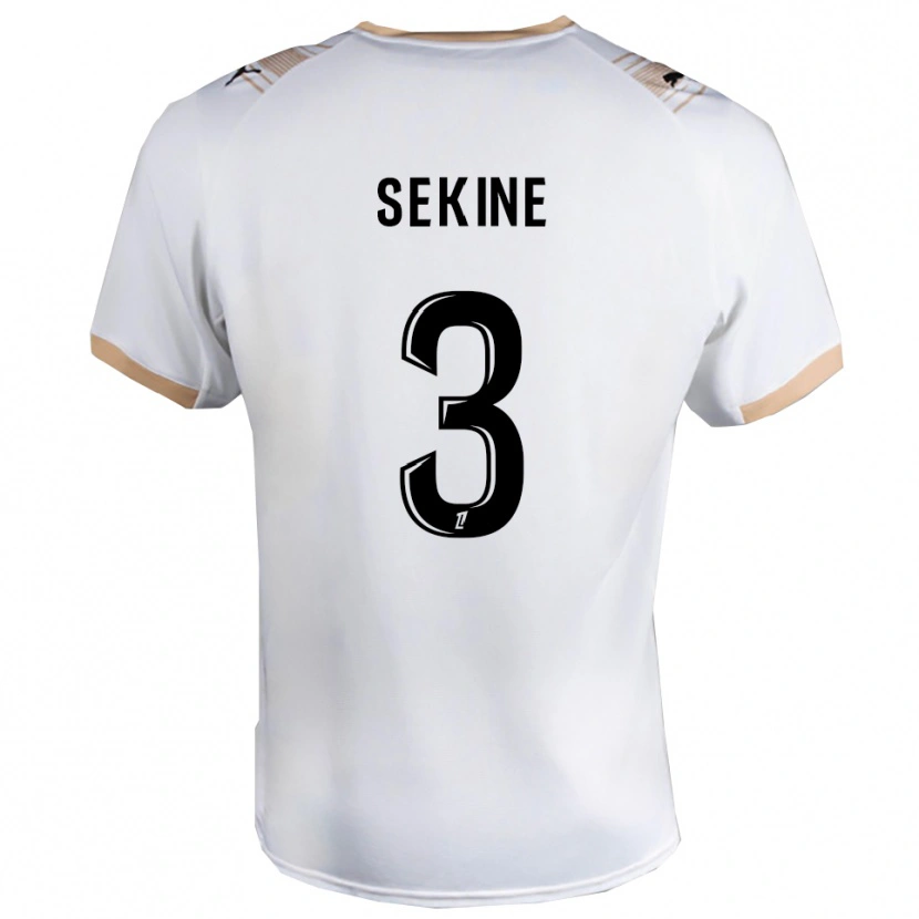 Danxen Kinder Hiroki Sekine #3 Weiß Schwarz Auswärtstrikot Trikot 2025/26 T-Shirt Schweiz