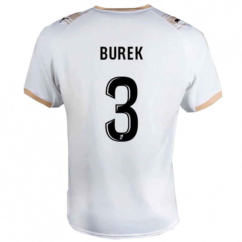 Danxen Kinder Sacha Burek #3 Weiß Schwarz Auswärtstrikot Trikot 2025/26 T-Shirt Schweiz