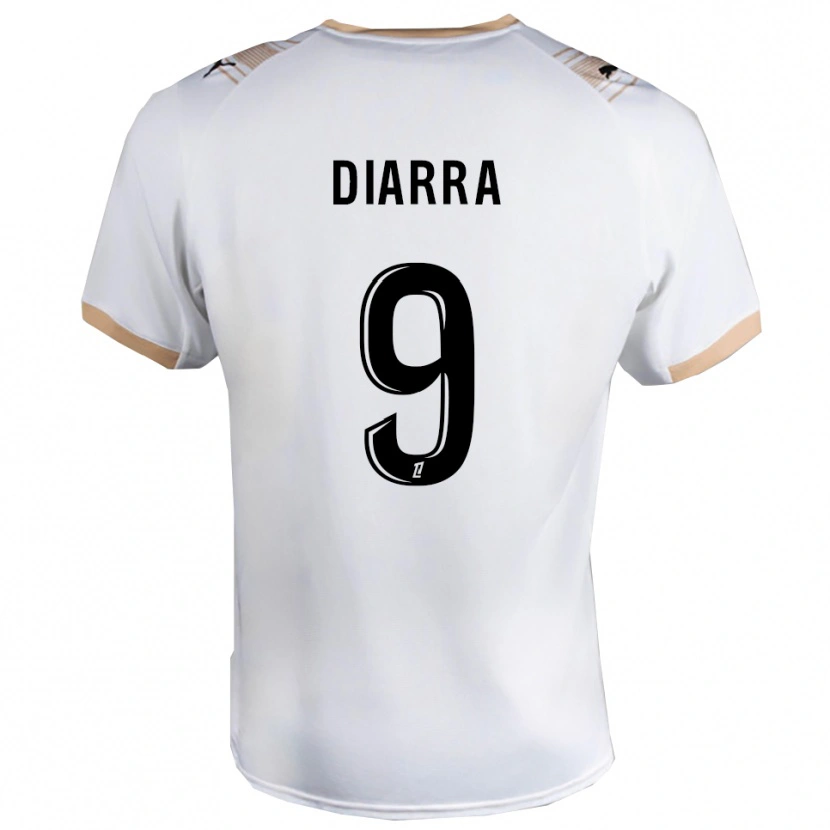 Danxen Kinder Thiemoko Diarra #9 Weiß Schwarz Auswärtstrikot Trikot 2025/26 T-Shirt Schweiz