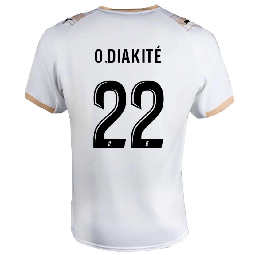 Danxen Kinder Oumar Diakité #22 Weiß Schwarz Auswärtstrikot Trikot 2025/26 T-Shirt Schweiz