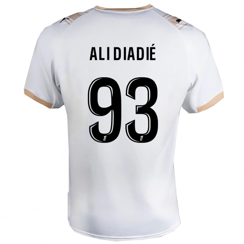 Danxen Kinder Mohamed Ali Diadié #93 Weiß Schwarz Auswärtstrikot Trikot 2025/26 T-Shirt Schweiz