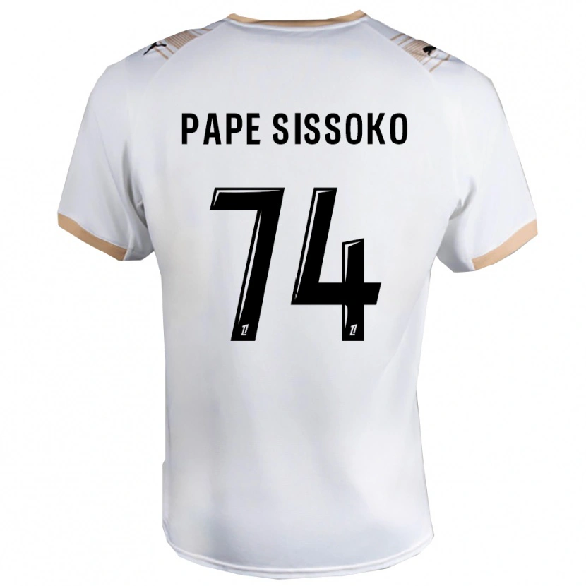 Danxen Kinder Niama Pape Sissoko #74 Weiß Schwarz Auswärtstrikot Trikot 2025/26 T-Shirt Schweiz