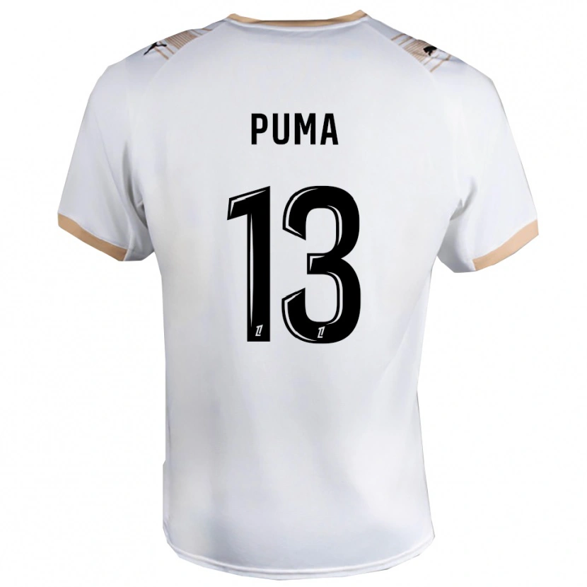 Danxen Kinder Isaac Puma #13 Weiß Schwarz Auswärtstrikot Trikot 2025/26 T-Shirt Schweiz