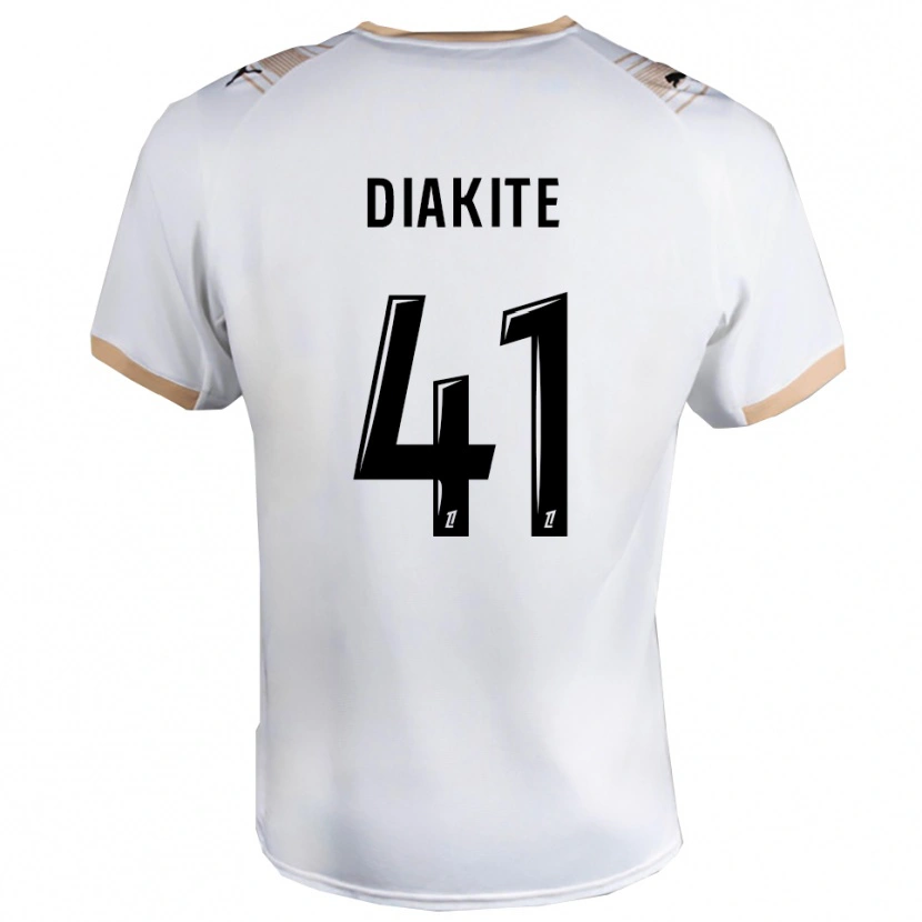 Danxen Kinder Ibrahim Diakité #41 Weiß Schwarz Auswärtstrikot Trikot 2025/26 T-Shirt Schweiz