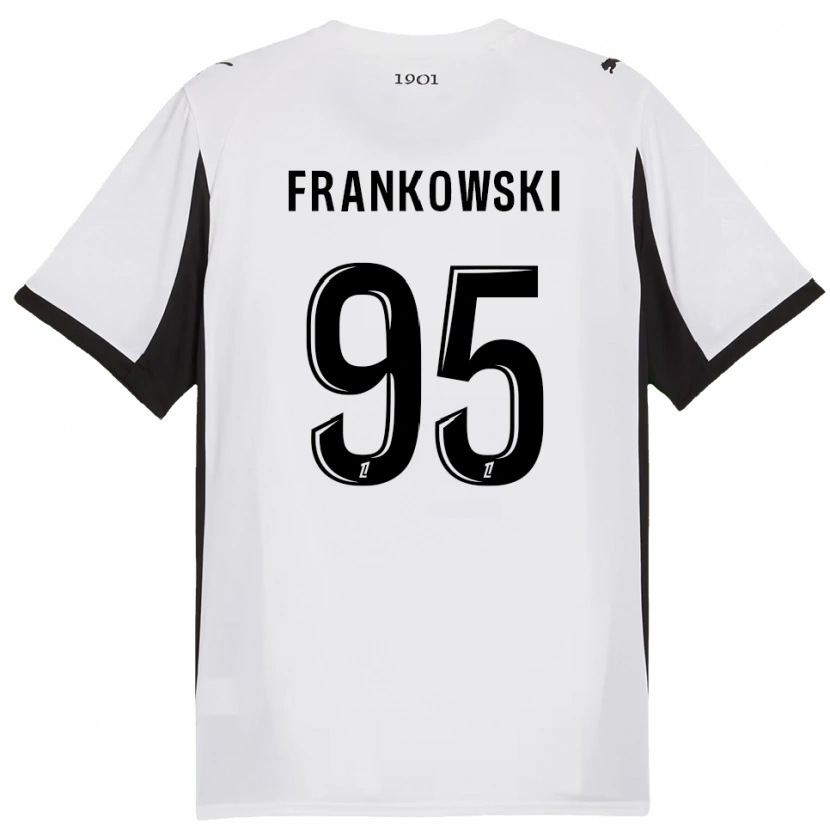 Danxen Kinder Przemyslaw Frankowski #95 Weiß Schwarz Auswärtstrikot Trikot 2025/26 T-Shirt Schweiz