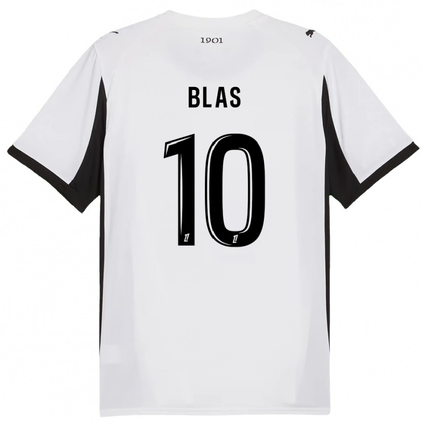 Danxen Kinder Ludovic Blas #10 Weiß Schwarz Auswärtstrikot Trikot 2025/26 T-Shirt Schweiz