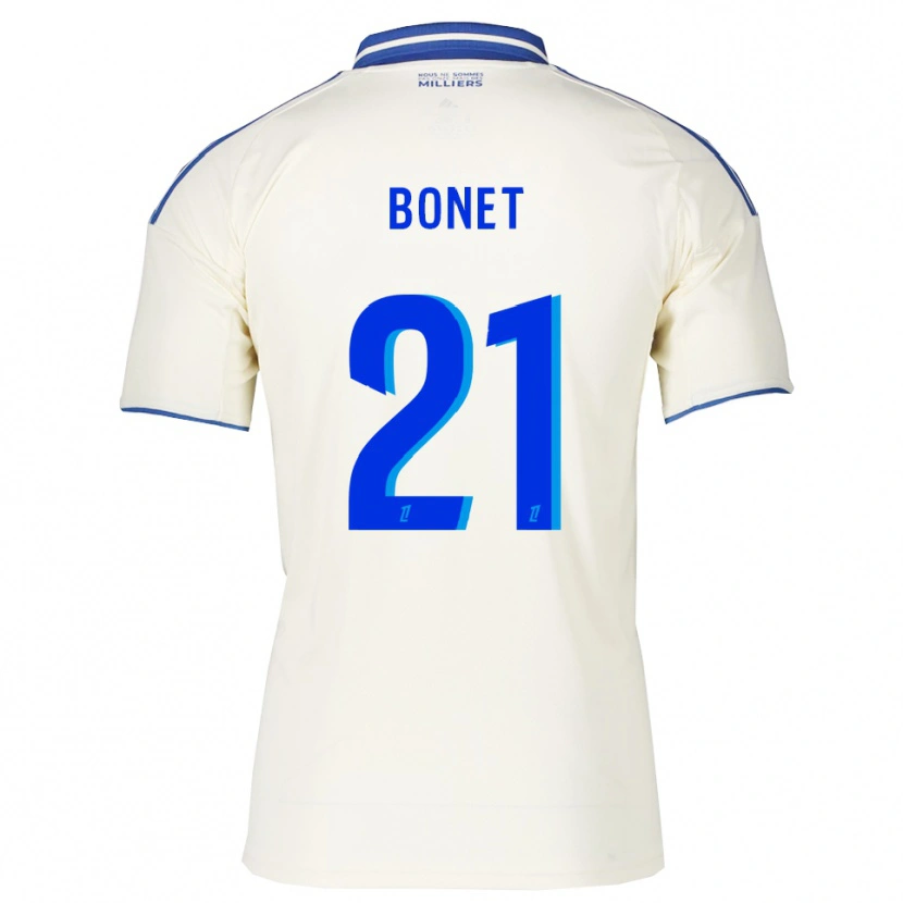 Danxen Kinder Élise Bonet #21 Champagner Blau Auswärtstrikot Trikot 2025/26 T-Shirt Schweiz