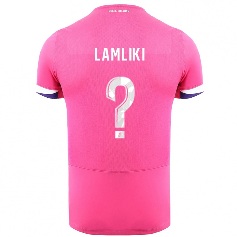 Danxen Kinder Nassim Lamliki #0 Rosa Weiß Auswärtstrikot Trikot 2025/26 T-Shirt Schweiz