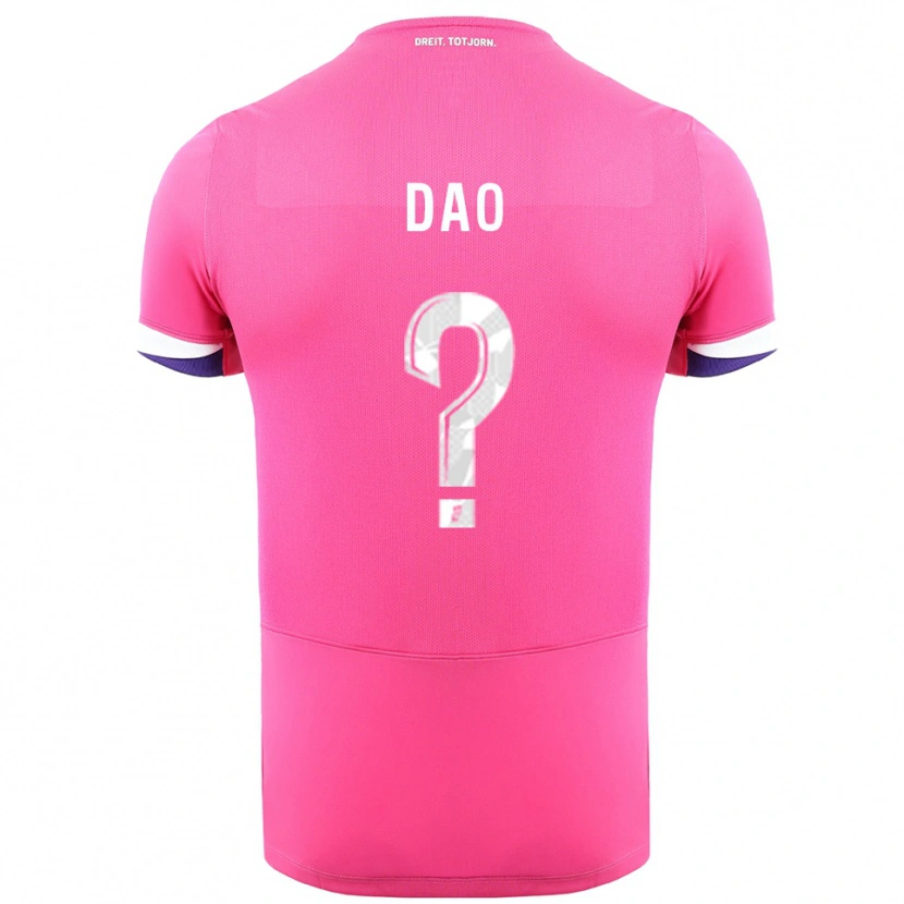 Danxen Kinder Elyess Dao #0 Rosa Weiß Auswärtstrikot Trikot 2025/26 T-Shirt Schweiz