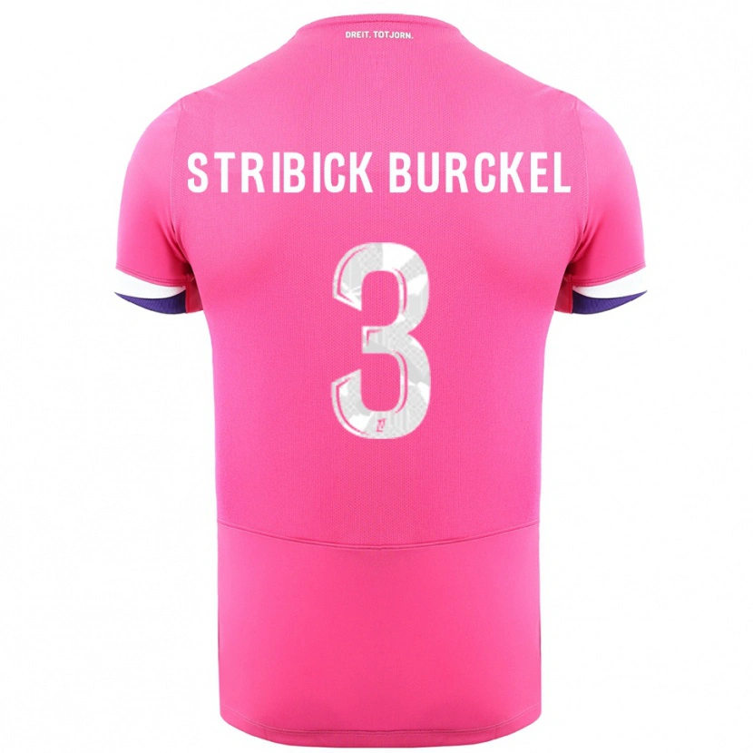 Danxen Kinder Laetitia Stribick-Burckel #3 Rosa Weiß Auswärtstrikot Trikot 2025/26 T-Shirt Schweiz