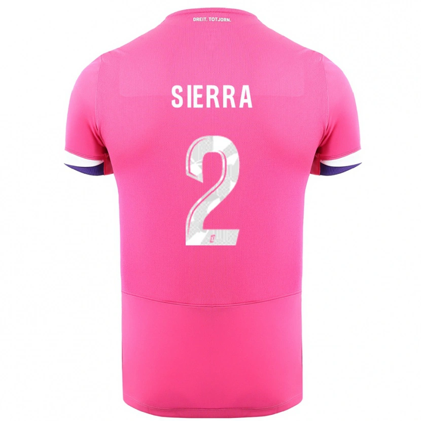 Danxen Kinder Pauline Sierra #2 Rosa Weiß Auswärtstrikot Trikot 2025/26 T-Shirt Schweiz