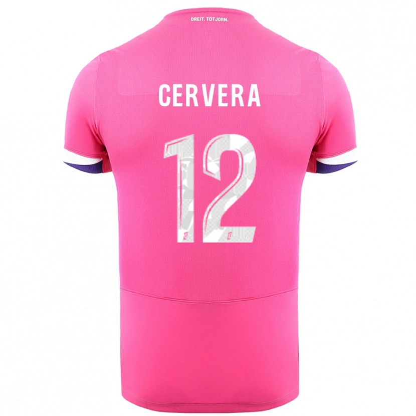 Danxen Kinder Laurianne Cervera #12 Rosa Weiß Auswärtstrikot Trikot 2025/26 T-Shirt Schweiz
