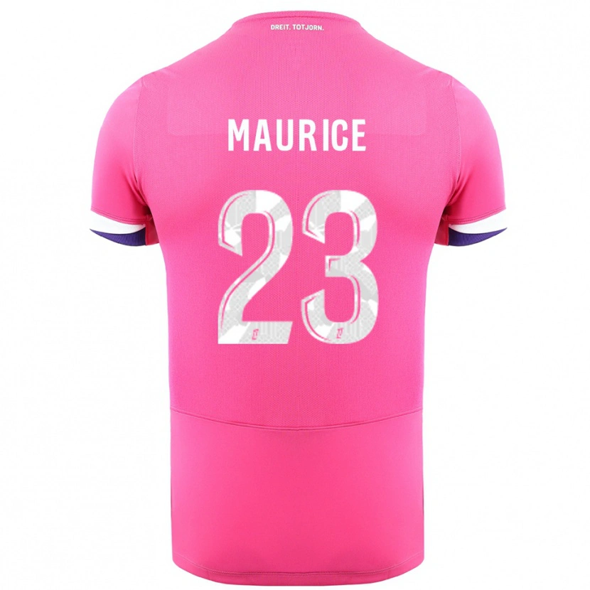 Danxen Kinder Sandra Maurice #23 Rosa Weiß Auswärtstrikot Trikot 2025/26 T-Shirt Schweiz