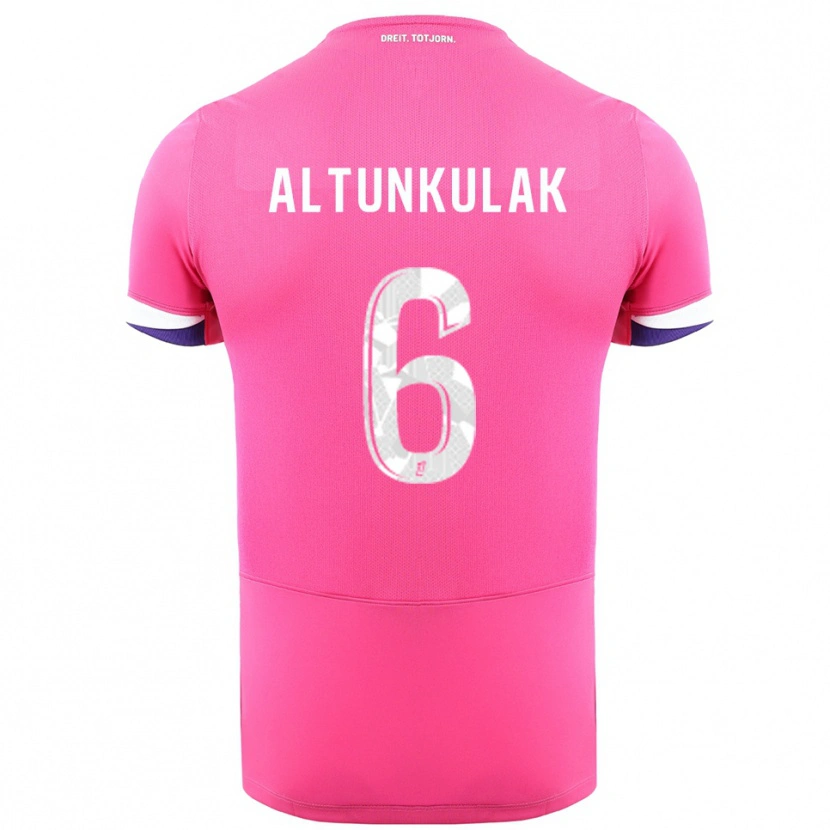 Danxen Kinder Selen Altunkulak #6 Rosa Weiß Auswärtstrikot Trikot 2025/26 T-Shirt Schweiz