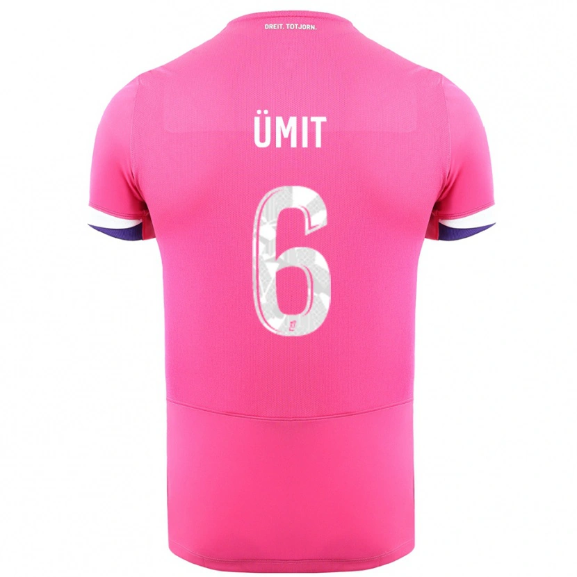 Danxen Kinder Ümit Akdağ #6 Rosa Weiß Auswärtstrikot Trikot 2025/26 T-Shirt Schweiz