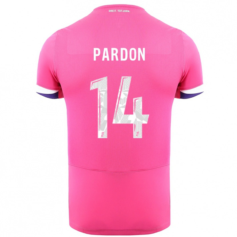 Danxen Kinder Pauline Pardon #14 Rosa Weiß Auswärtstrikot Trikot 2025/26 T-Shirt Schweiz