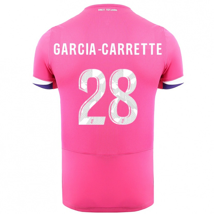 Danxen Kinder Hortense Garcia-Carrette #28 Rosa Weiß Auswärtstrikot Trikot 2025/26 T-Shirt Schweiz