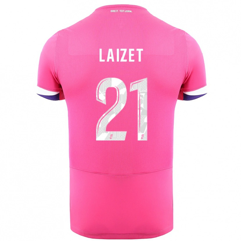 Danxen Kinder Emma Laizet #21 Rosa Weiß Auswärtstrikot Trikot 2025/26 T-Shirt Schweiz