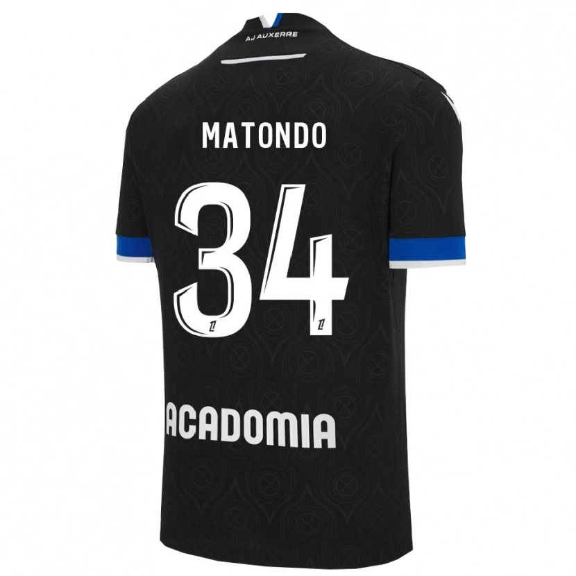 Danxen Kinder Rudy Matondo #34 Schwarz Weiß Auswärtstrikot Trikot 2025/26 T-Shirt Schweiz
