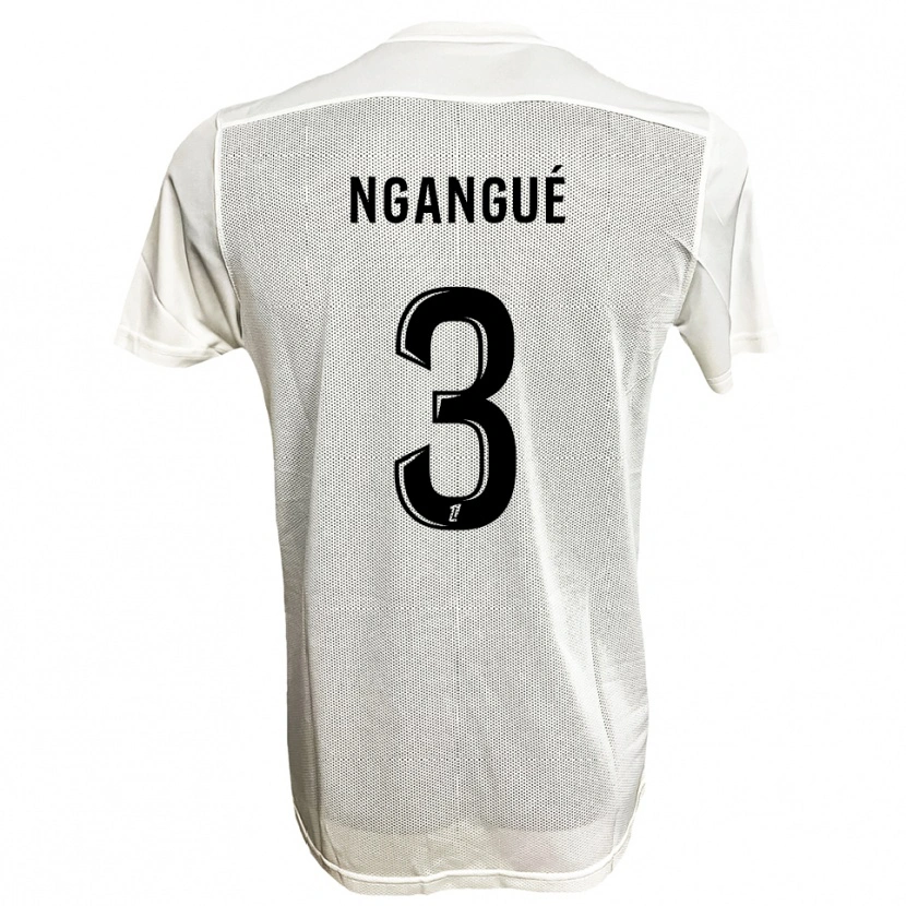 Danxen Kinder Maurice Ngangué #3 Schwarz Weiß Auswärtstrikot Trikot 2025/26 T-Shirt Schweiz