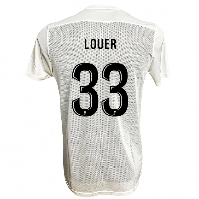 Danxen Kinder Marius Louër #33 Schwarz Weiß Auswärtstrikot Trikot 2025/26 T-Shirt Schweiz