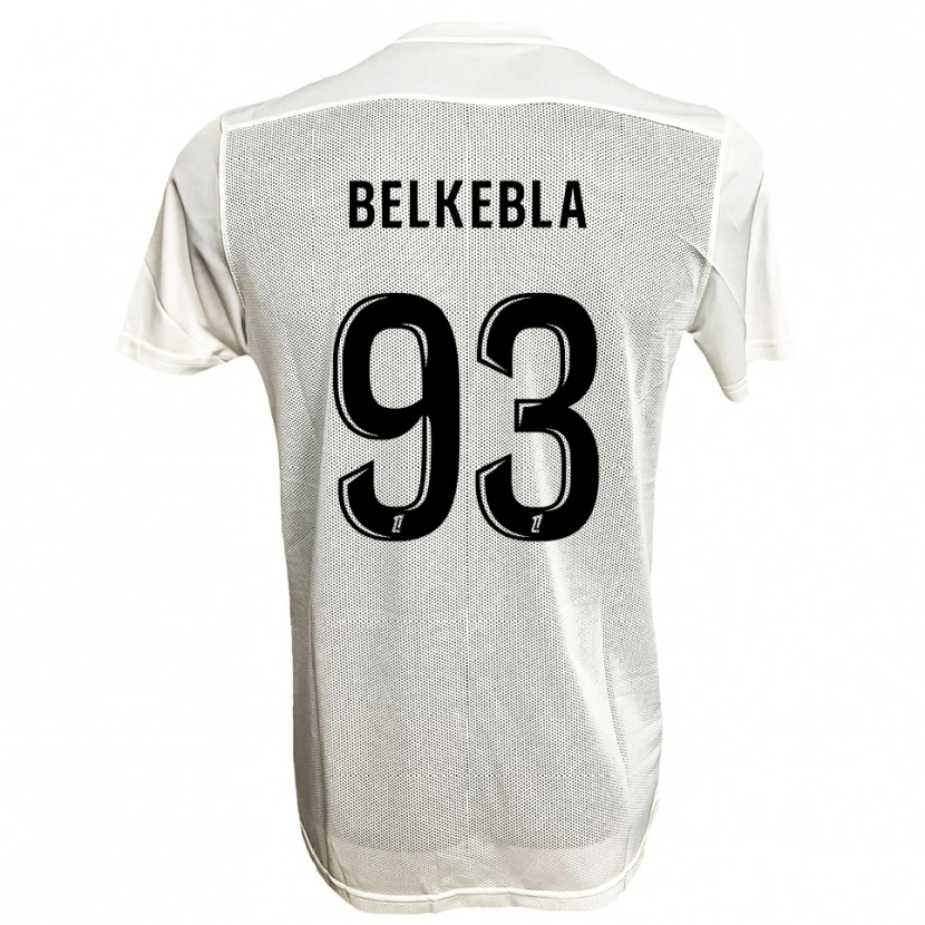 Danxen Kinder Haris Belkebla #93 Schwarz Weiß Auswärtstrikot Trikot 2025/26 T-Shirt Schweiz