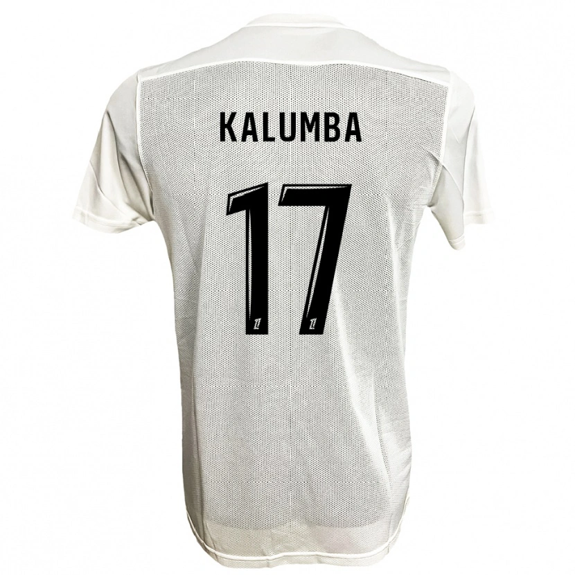 Danxen Kinder Justin Kalumba #17 Schwarz Weiß Auswärtstrikot Trikot 2025/26 T-Shirt Schweiz