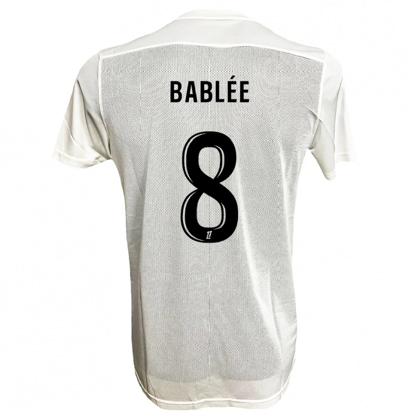 Danxen Kinder Alix Bablée #8 Schwarz Weiß Auswärtstrikot Trikot 2025/26 T-Shirt Schweiz