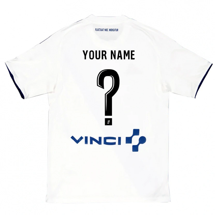 Danxen Kinder Ihren Namen #0 Weiß Blau Auswärtstrikot Trikot 2025/26 T-Shirt Schweiz