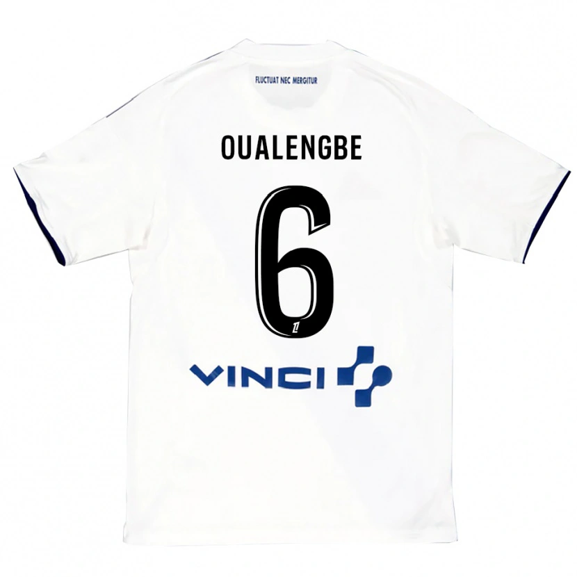 Danxen Kinder Gabriel Oualengbe #6 Weiß Blau Auswärtstrikot Trikot 2025/26 T-Shirt Schweiz