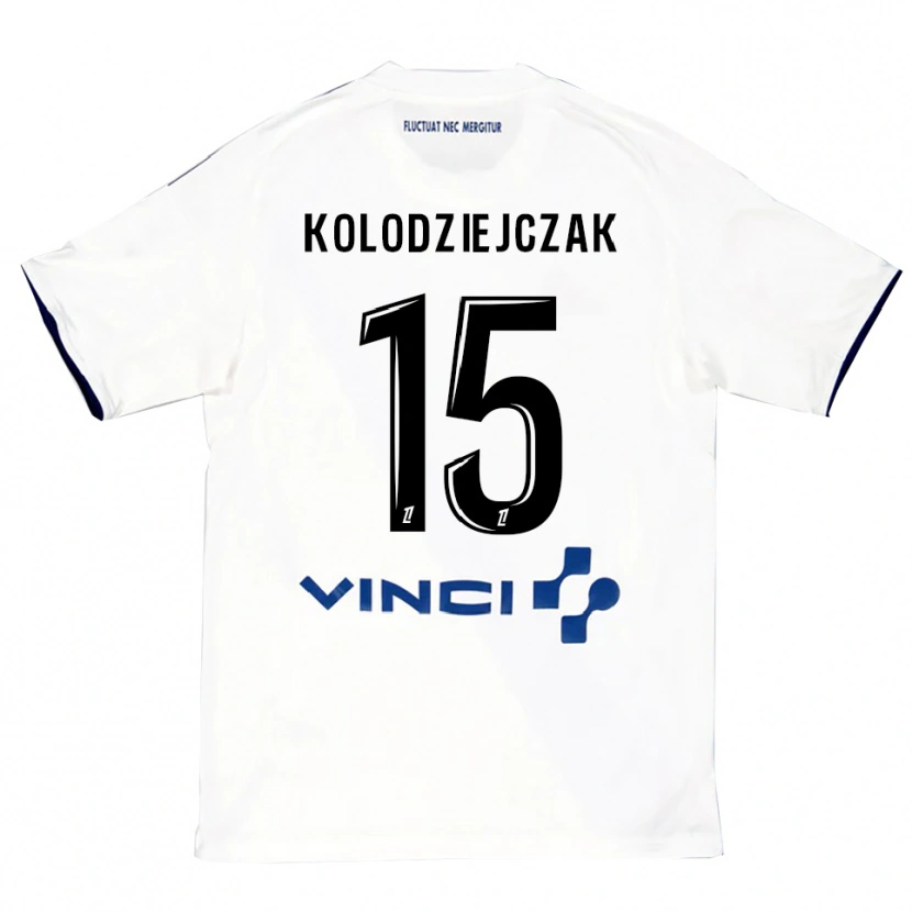 Danxen Kinder Timothée Kolodziejczak #15 Weiß Blau Auswärtstrikot Trikot 2025/26 T-Shirt Schweiz